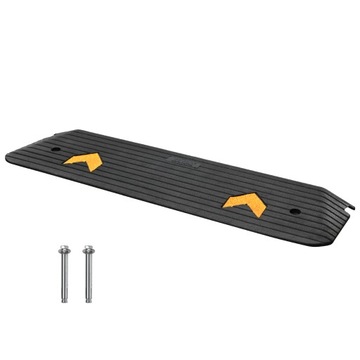 VEVOR Gumowej Rampie Krawężnikowej 113 x 24,1 x 2,5 cm Ładowność 15 Ton