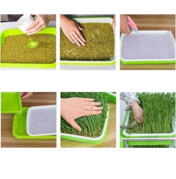 4X ЛОТОК ДЛЯ ПРОРАЩИВАНИЯ СЕМЕНА ТРАВЯНЫХ РАСТЕНИЙ ДЛЯ ДОМА