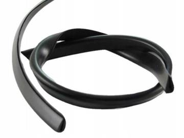 Краевая полоса, черная ПВХ-каучук, 3 мм.