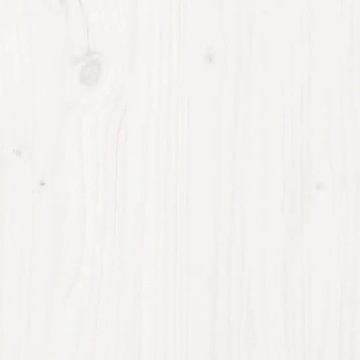 Каркас кровати vidaXL, белый массив дерева, 140x190 см