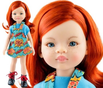 HISZPAŃSKA RUDOWŁOSA LALA DO ZABAWY PAOLA 32CM