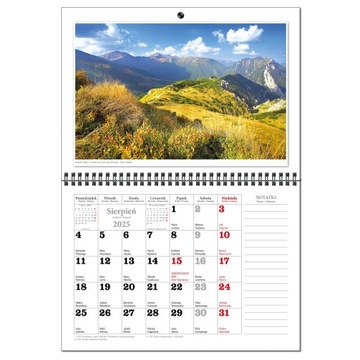 Календарь 2025 настенный планировщик А3 13 досок TATRA IMPRESSIONS