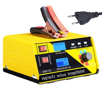 ŁADOWARKA PROSTOWNIK DO AKUMULATORA LCD 12-24V 20A