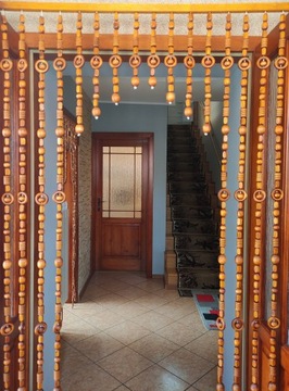 ВЫРЕЗ ШТОРЫ - ЭКРАН ДЕРЕВЯННЫЕ БУСЫ -100см -