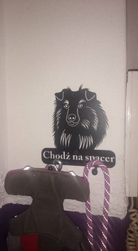 Металлическая вешалка для ключей, поводок для Мопса Прихожая