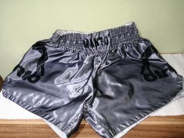 MANTO Spodenki Muay Thai DUAL Szaro-Czarne r. XXL