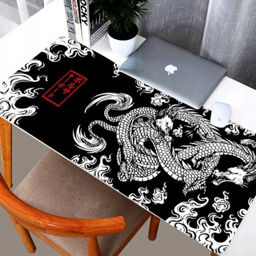 Большой коврик для мыши XXL, игровой коврик Dragon, противоскользящий на столе