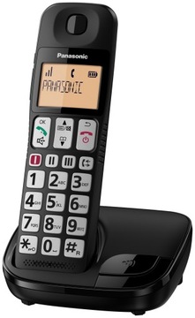 Panasonic KX-TGE110 czarny [telefon duże klawisze]