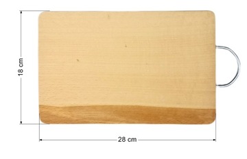 Набор разделочных досок, 4 шт., массив бука, прямоугольной формы, с ручкой