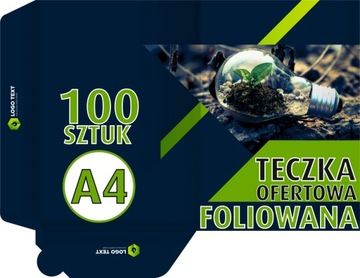 TECZKI folia BŁYSK A4 z NADRUKIEM 100 sztuk