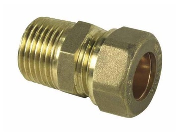 ZŁĄCZKA ZACISKOWA NYPEL MIEDZIANY 1/2cala GZx15 mm
