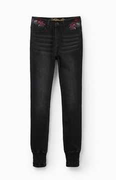 DESIGUAL spodnie jeans joggers EXOTIC 34 XS M40