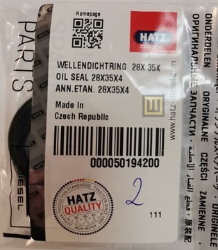Uszczelniacz korby HATZ - 50194200