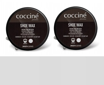 2x BEZBARWNA PASTA DO OBUWIA SKÓRZANEGO WOSK 40 ml