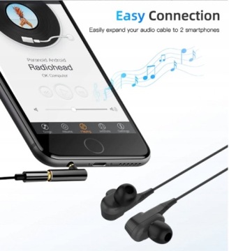 Угловой аудиоадаптер mini jack 3,5 мм