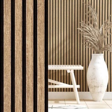 Tapeta Flizelina Winylowa Deska Lamele Panele 3D Drewno 10400-32