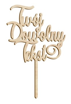TOPPER Perosnalizowany Dowolny Tekst Eko BlackRose