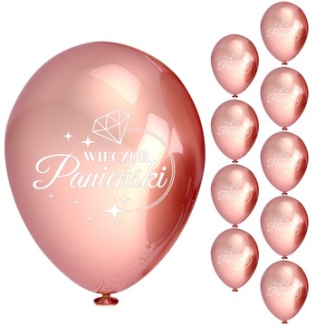 Balony Duże Wieczór Panieński Zestaw Balonów 10szt