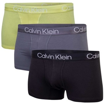 CALVIN KLEIN BOKSERKI MĘSKIE MAJTKI TRUNK 3PK L