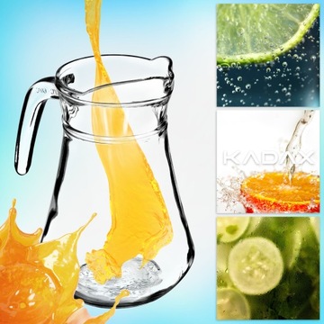 СТЕКЛЯННЫЙ КУВШИН ГРАФИН ДЛЯ ВОДЫ СОК ЛИМОНАД ДЛЯ ВОДНЫХ НАПИТКОВ 1,4л