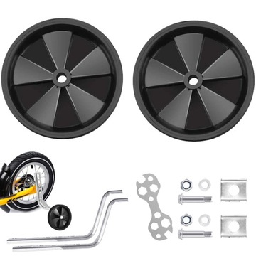 Регулируемые вспомогательные колеса для велосипеда 12-20 дюймов, противоскользящие