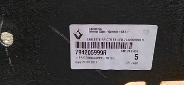 RENAULT TALISMAN SEDAN POLIČKA ZADNÍ KUFRU 794205999R