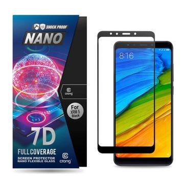 Crong 7D Flexible Glass - Szkło hybrydowe 9H na cały ekran Xiaomi Redmi 5