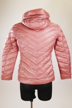 WOOLRICH Women's Pink Full Zip Padded Puffer Hooded Down Parka Jacket S RRP