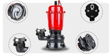 POMPA DO WODY BRUDNEJ CZYSTEJ SZAMBA Z ROZDRABNIACZEM 4150W BARDZO MOCNA