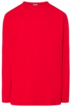 Koszulka z długim rękawem 100%bawełna Czerwona 5XL