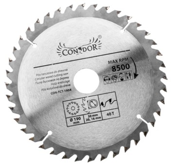 ЦИРКУЛЯРНАЯ ПИЛА ДЛЯ ДЕРЕВА 190x30 40T WIDIOWA