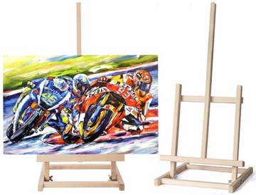 BIURKOWA MALARSKA DREWNIANA STOŁOWA SZTALUGA 52 cm