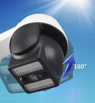 Солнечная лампа Манекен камеры наблюдения ВРАЩАЮЩАЯСЯ КАМЕРА Светодиодная лампа