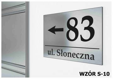 Tabliczka Tablica ADRESOWA ALUMINIUM Nr DOMU 20x30