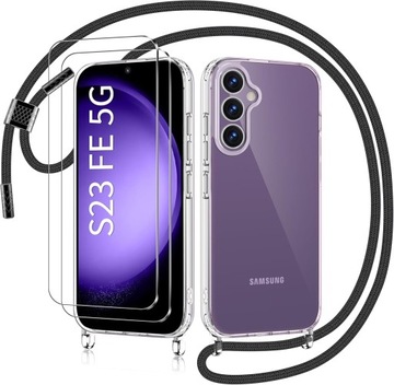 Outlet AROYI Etui ze smyczką na telefon komórkowy Samsung Galaxy S23 FE 5G