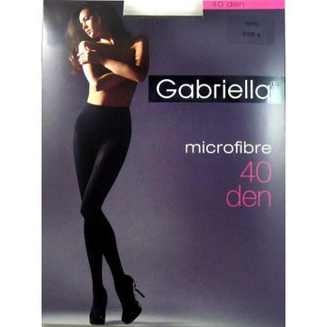 GABRIELLA Microfibre 40 DEN Rajstopy 3-M / NERO