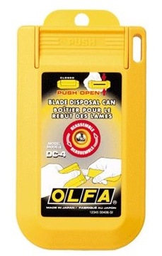 Olfa pojemnik na ostrza + odłamywacz DC-4 ORYGINAŁ