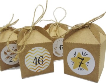 Advent Calendar-Eko Boxes 24+Подарок тегов