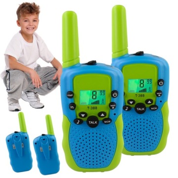 Walkie Talkie Krátké Vlnovky Velký Dosah 3KM LCD Set pro dítě dárek