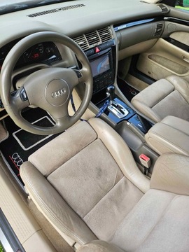 Audi A8 D2 Sedan 4.2 40V quattro 310KM 2000 Bordowe AUDI 4.2 quattro alcantara jasne wnętrze, zdjęcie 11