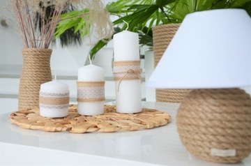 Набор из 3-х свечей БОХО украшения настольные украшения свеча