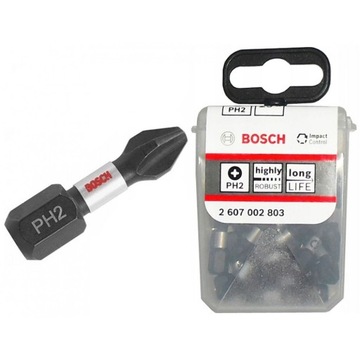 Bit udarowy Bosch Impact Control PH2 25 mm (opakowanie 25 sztuk)