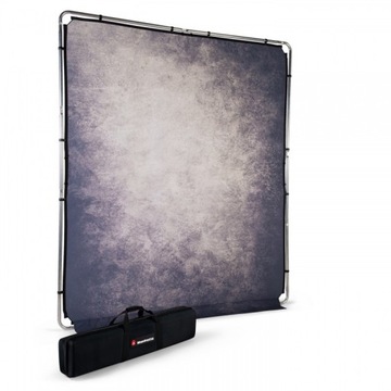 Tło Manfrotto Vintage Smoke z ramą EzyFrame 2x2,3m