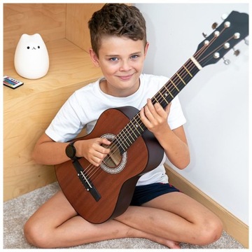 GITARA AKUSTYCZNA 1/2 NN AG 34 + KOSTKI + AKORDY