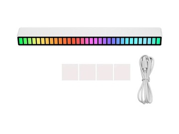 РЕАКЦИЯ USB-СВЕТОДИОДОВ НА ЗВУК ПОД РИТМ МУЗЫКИ RGB СВЕТОДИОДНАЯ ЛЕНТА АККУМУЛЯТОР USB-C