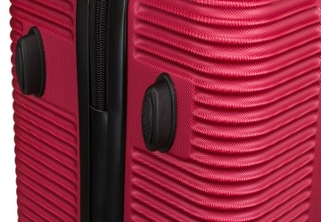 Жесткий чемодан Peterson средней вместимости на 4 колесах, прочный багаж из АБС-пластика.