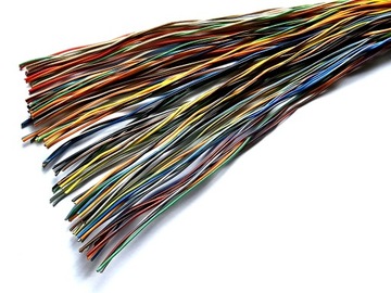 Przewody druty Arduino 106 żył kolorowych 0,5mm na metry