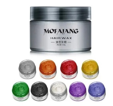 Mofajang Color Hair Wax Styling Pomade Silver