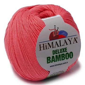 BAMBOO włóczka BAMBUS BAWEŁNA 100g KOL c.koral 09