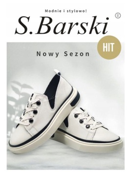 Женская обувь Удобные кожаные кроссовки Barski на платформе Бежевый 36